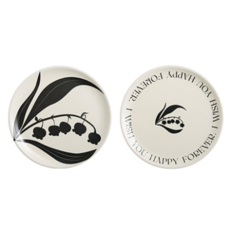 Momo - Lily of the Valley Plate-Tableware- A Bit Sleepy | Homedecor Concept Store