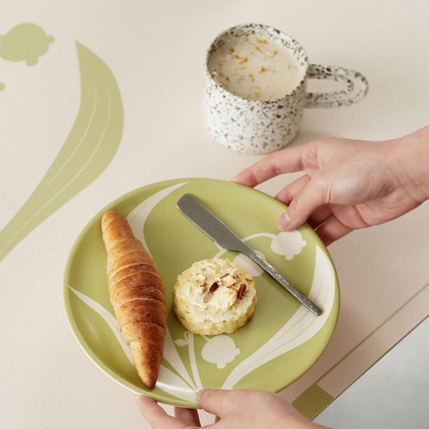 Momo - Lily of the Valley Plate-Tableware- A Bit Sleepy | Homedecor Concept Store