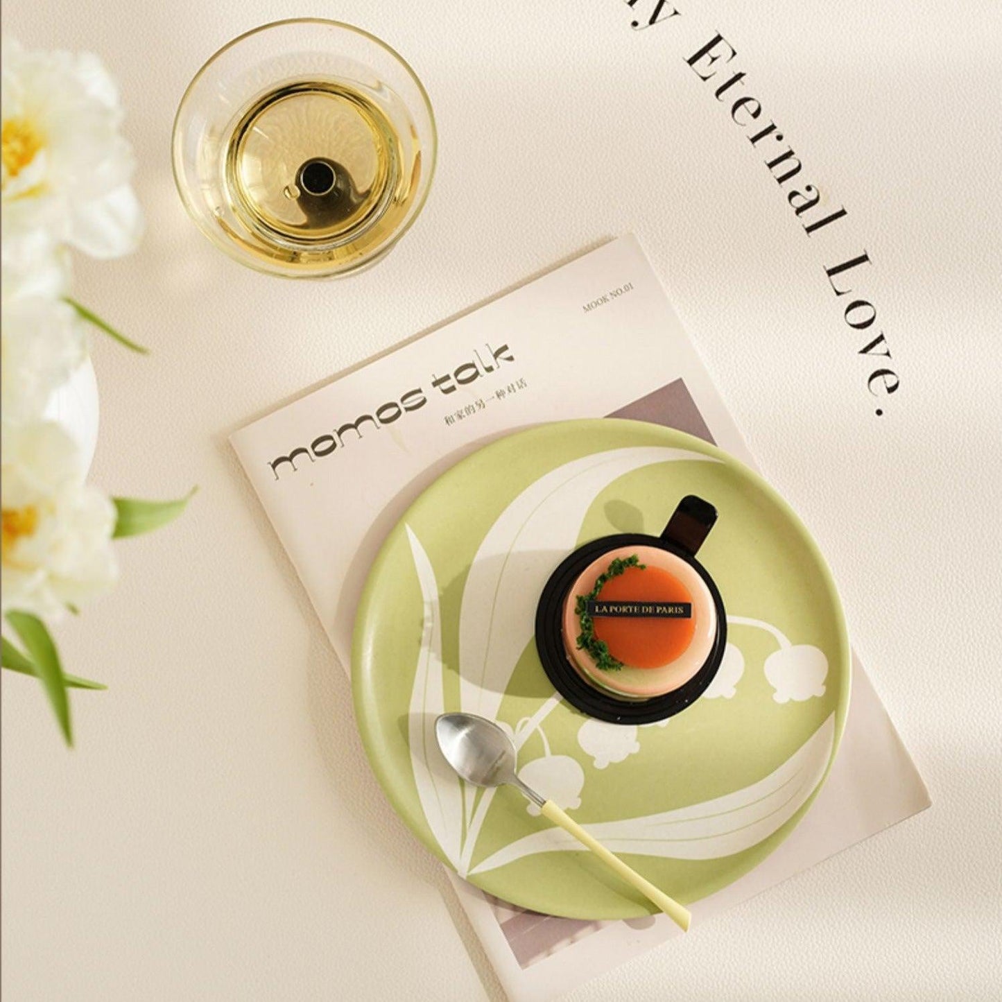 Momo - Lily of the Valley Plate-Tableware- A Bit Sleepy | Homedecor Concept Store