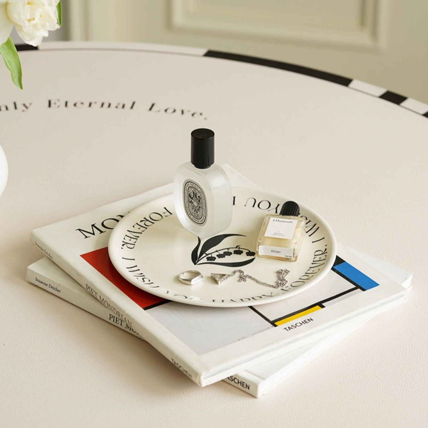 Momo - Lily of the Valley Plate-Tableware- A Bit Sleepy | Homedecor Concept Store