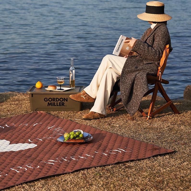 Momo - Milk Tea Love Spring Camping Waterproof Picnic Mat-Outdoor- A Bit Sleepy | Homedecor Concept Store