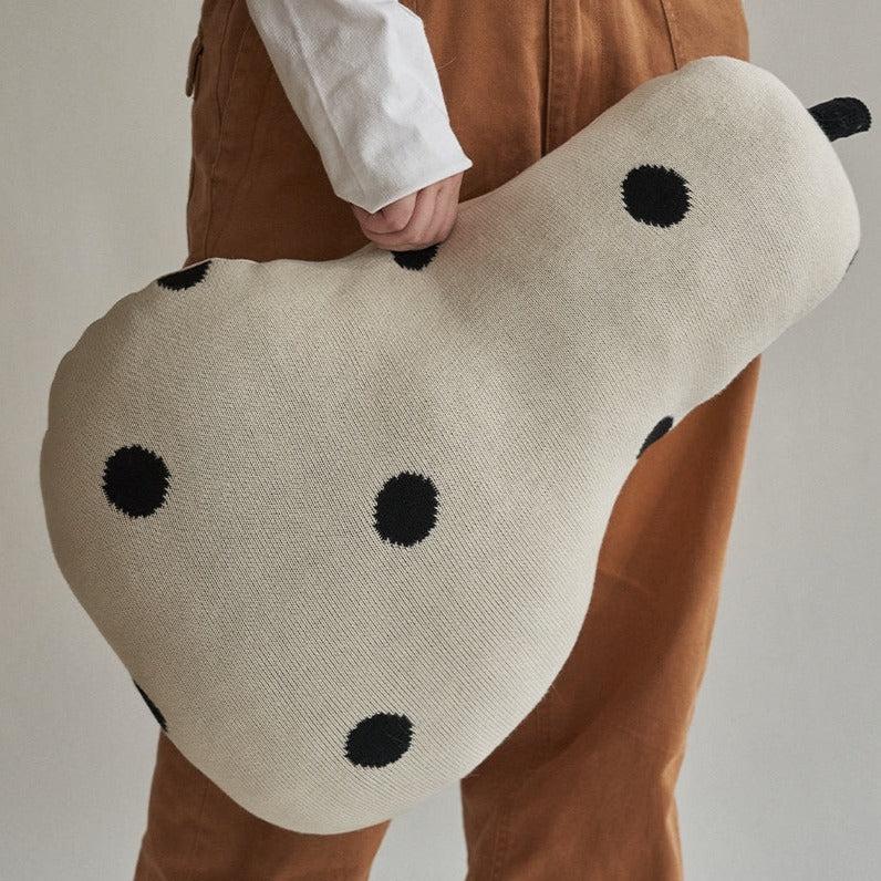 Momo - Pear Polka Dot Knitted Throw Pillow Series-Textiles- A Bit Sleepy | Homedecor Concept Store