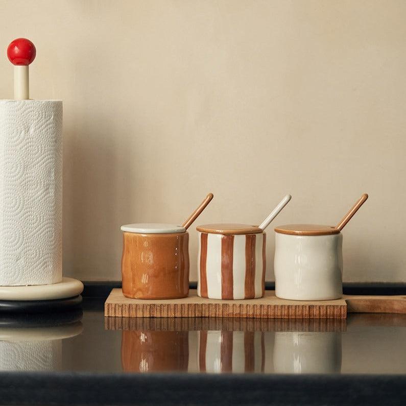Momo - Puff Ceramic Kitchen Spice Jar-Kitchenware- A Bit Sleepy | Homedecor Concept Store