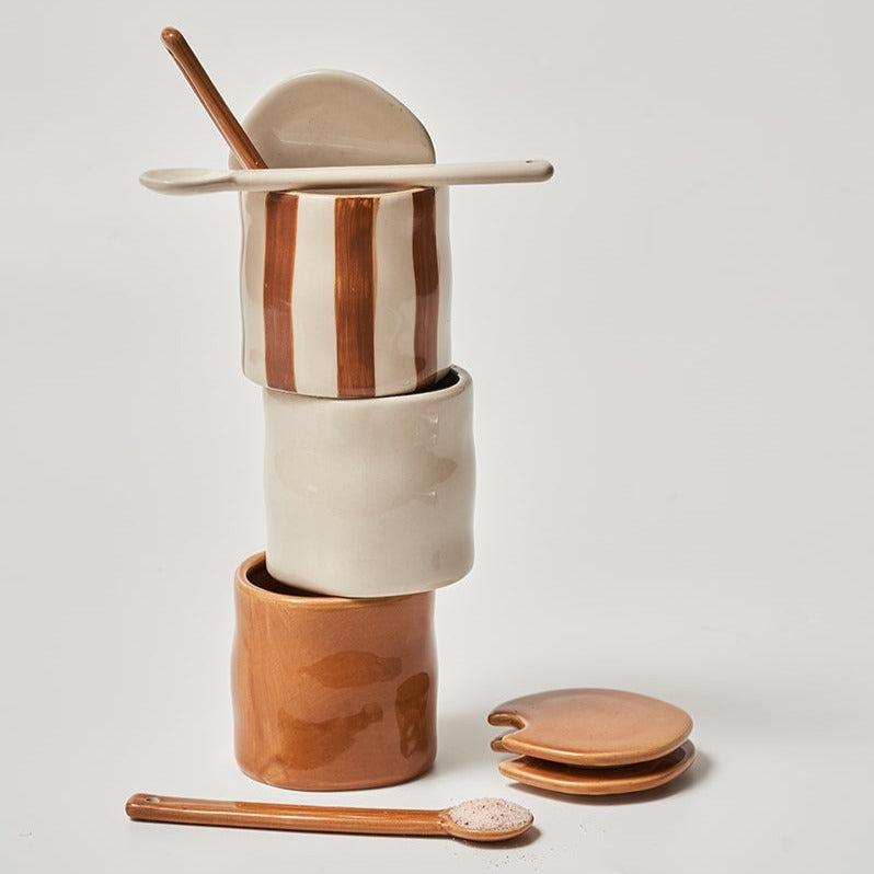Momo - Puff Ceramic Kitchen Spice Jar-Kitchenware- A Bit Sleepy | Homedecor Concept Store