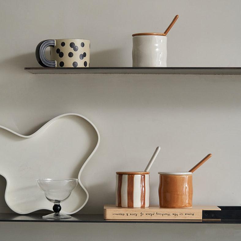 Momo - Puff Ceramic Kitchen Spice Jar-Kitchenware- A Bit Sleepy | Homedecor Concept Store