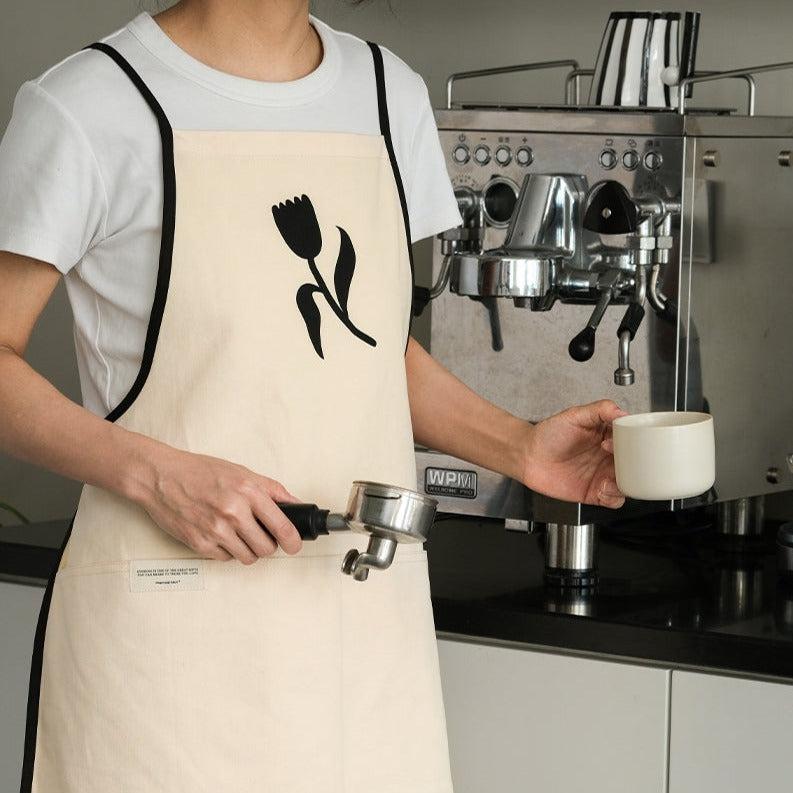 Momo - Spring Flower Cotton Apron-Kitchenware- A Bit Sleepy | Homedecor Concept Store