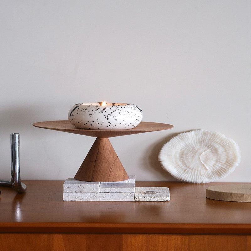 Momo - Vintage Cherrywood Cake Tray-Furnishings- A Bit Sleepy | Homedecor Concept Store