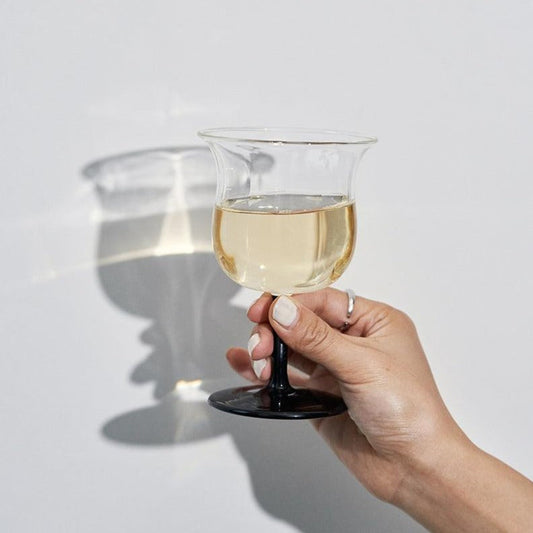Momo - Vintage Lily of the Valley Wine Glass Goblet-Drinkware- A Bit Sleepy | Homedecor Concept Store