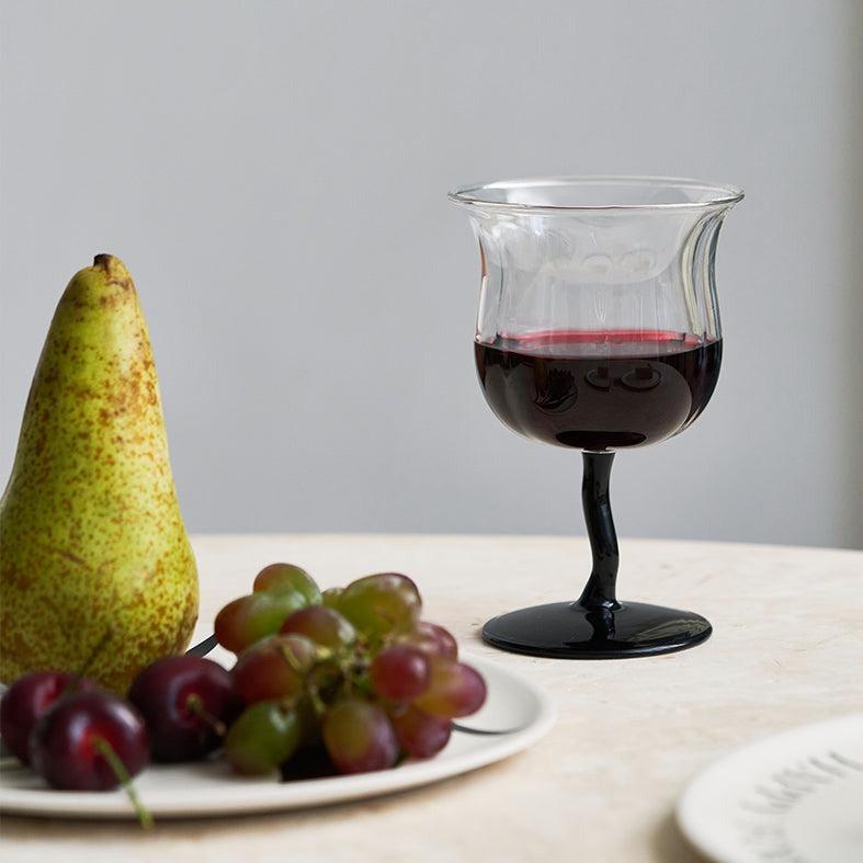 Momo - Vintage Lily of the Valley Wine Glass Goblet-Drinkware- A Bit Sleepy | Homedecor Concept Store