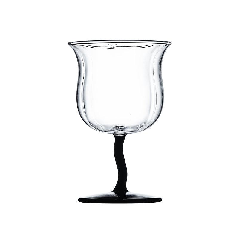 Momo - Vintage Lily of the Valley Wine Glass Goblet-Drinkware- A Bit Sleepy | Homedecor Concept Store