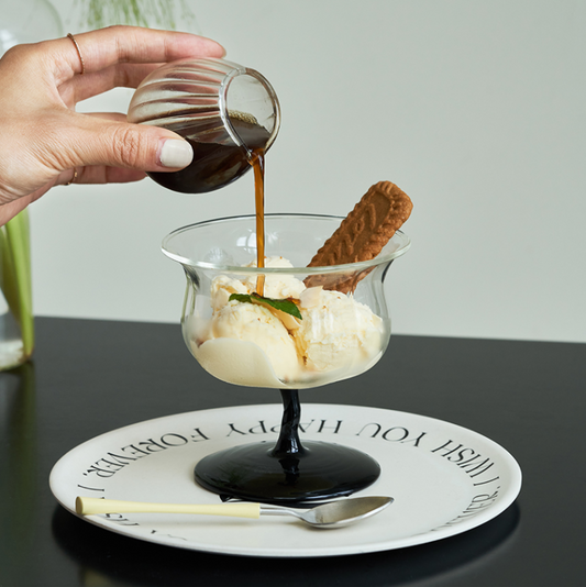 Momo - Vintage Lily of the Valley Wine Glass Goblet-Drinkware- A Bit Sleepy | Homedecor Concept Store