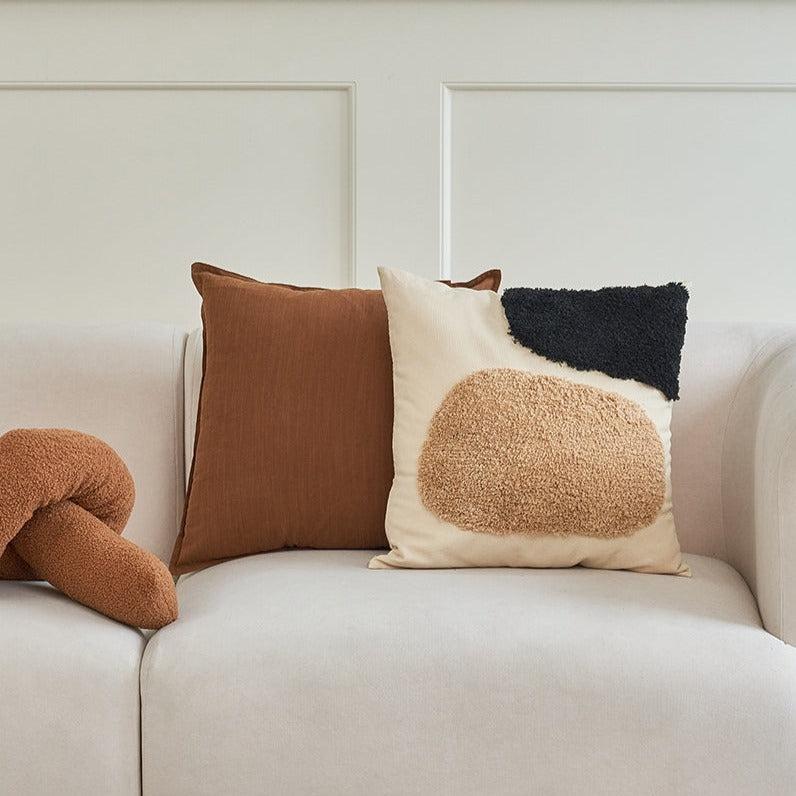 Momo - Warm Autumn Tufted Throw Pillow Series-Textiles- A Bit Sleepy | Homedecor Concept Store