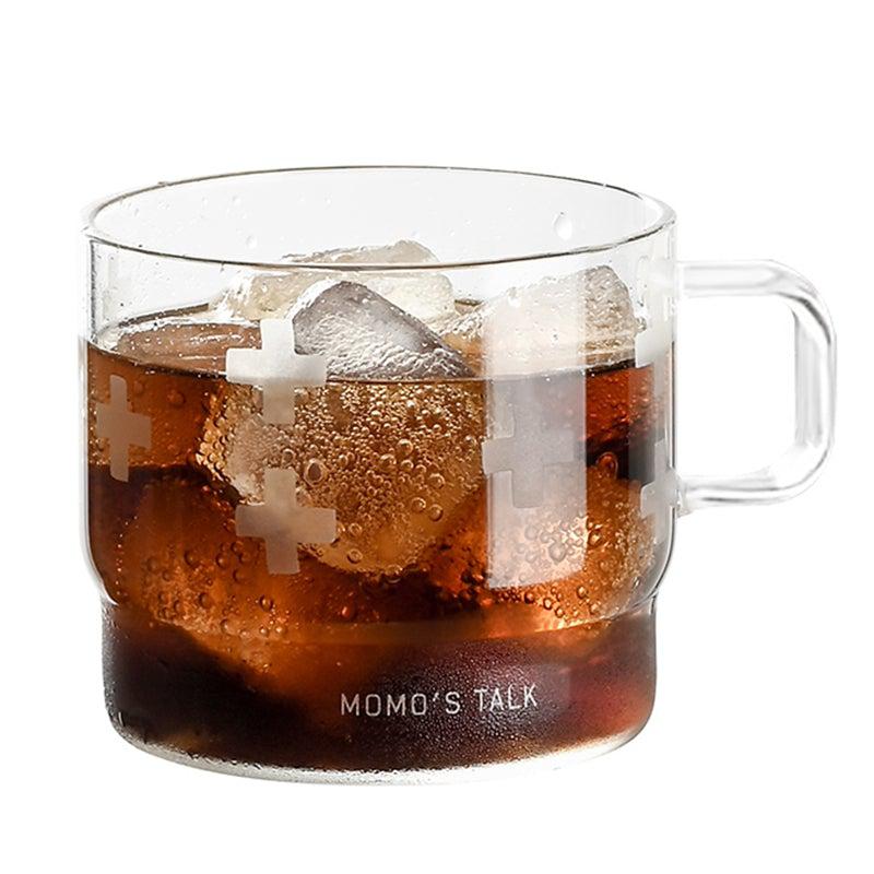Momo - Wave Point Glass Mug-Drinkware- A Bit Sleepy | Homedecor Concept Store