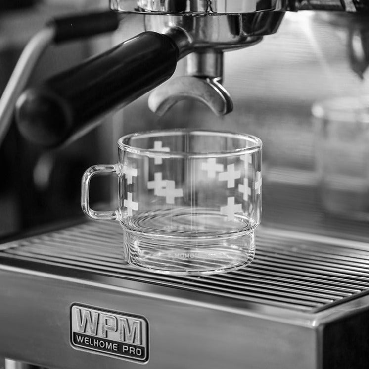 Momo - Wave Point Glass Mug-Drinkware- A Bit Sleepy | Homedecor Concept Store