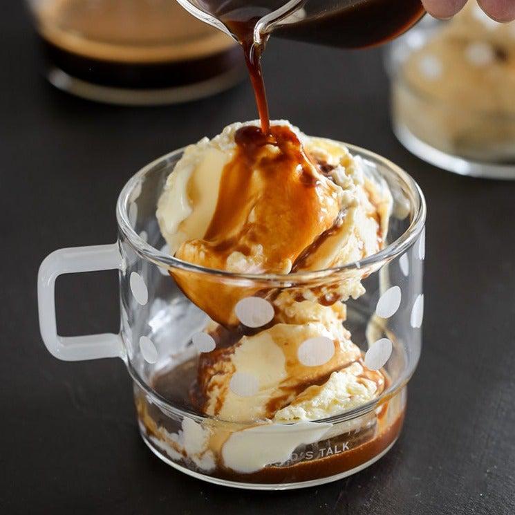 Momo - Wave Point Glass Mug-Drinkware- A Bit Sleepy | Homedecor Concept Store