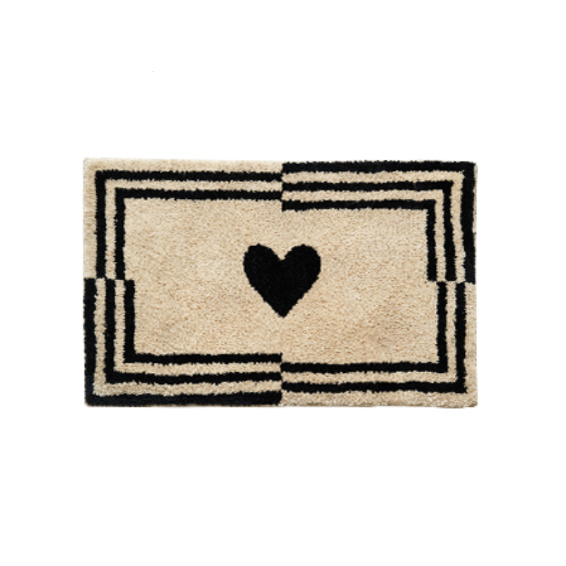 Momo - Wonderful Love Heart Tufted Doormat-Textiles- A Bit Sleepy | Homedecor Concept Store
