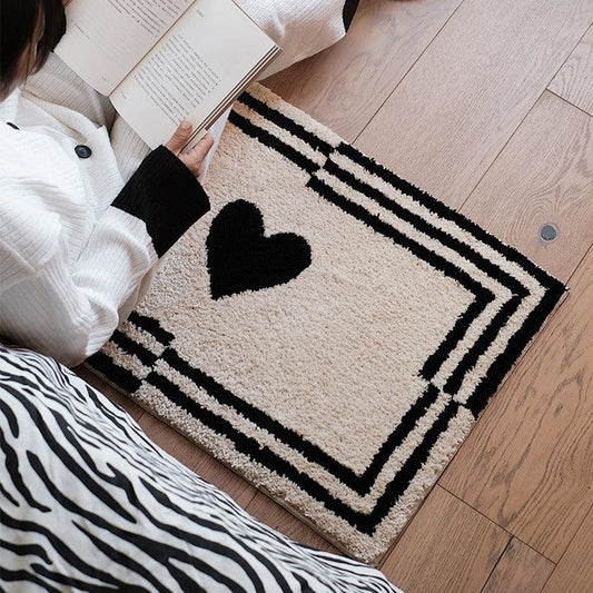 Momo - Wonderful Love Heart Tufted Doormat-Textiles- A Bit Sleepy | Homedecor Concept Store