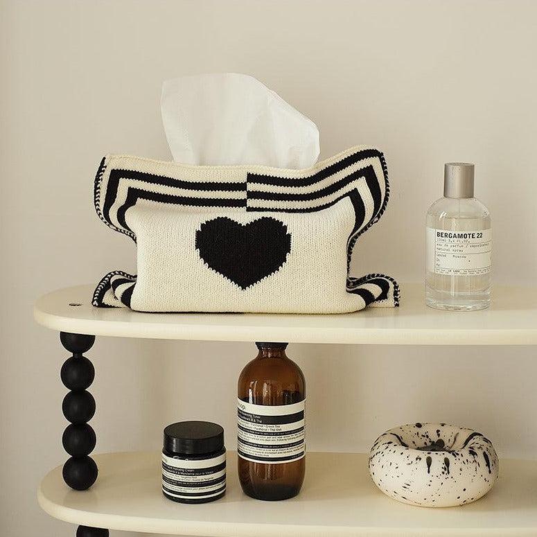 Momo - Wonderland Big Heart Knit Tissue Holder-Furnishings- A Bit Sleepy | Homedecor Concept Store