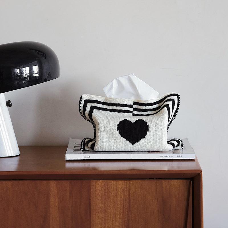 Momo - Wonderland Big Heart Knit Tissue Holder-Furnishings- A Bit Sleepy | Homedecor Concept Store