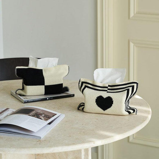 Momo - Wonderland Big Heart Knit Tissue Holder-Furnishings- A Bit Sleepy | Homedecor Concept Store