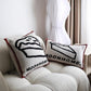 Moon - Cream Chestnut Cake Knitted Throw Pillow-Textiles- A Bit Sleepy | Homedecor Concept Store