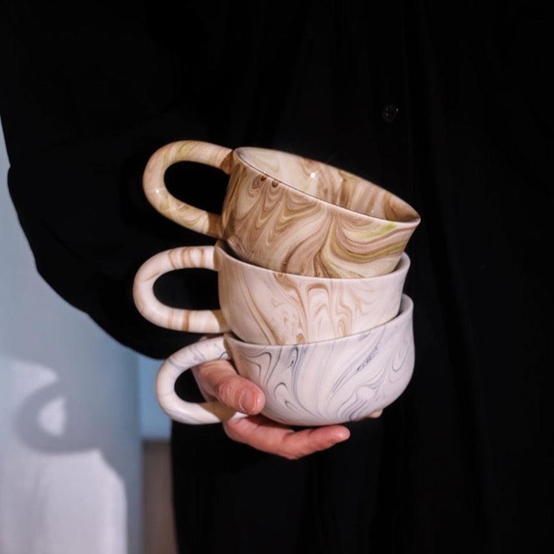 Moon - Medieval Marble Lava Coffee Cup-Drinkware- A Bit Sleepy | Homedecor Concept Store