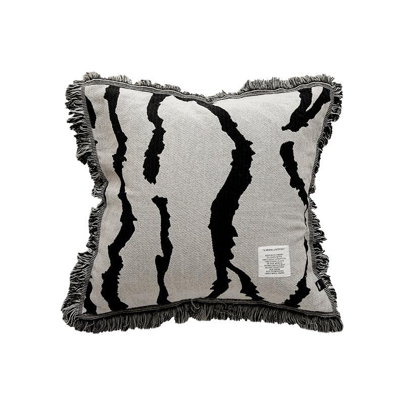 More - Abstract Woven Tassel Throw Pillow-Textiles- A Bit Sleepy | Homedecor Concept Store