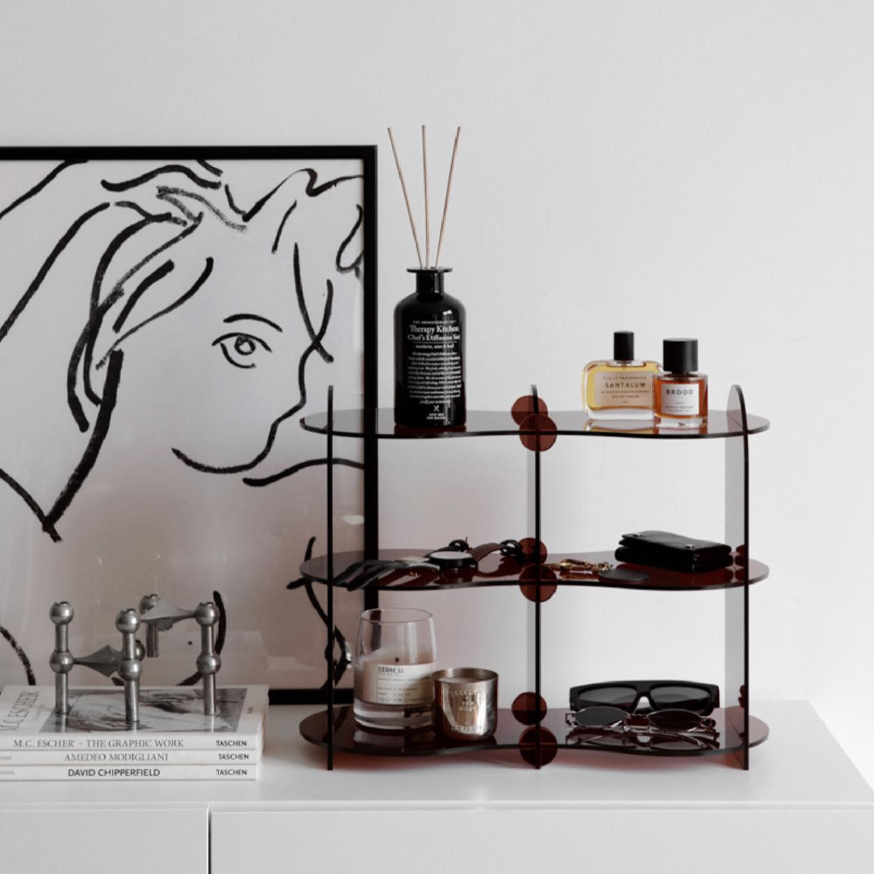 More - Amber Functional Tableware Shelf Sundries Rack-Furnishings- A Bit Sleepy | Homedecor Concept Store