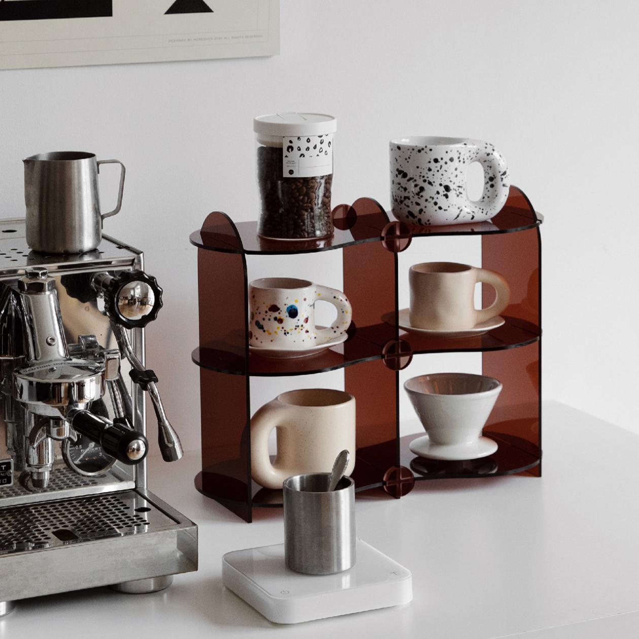 More - Amber Functional Tableware Shelf Sundries Rack-Furnishings- A Bit Sleepy | Homedecor Concept Store