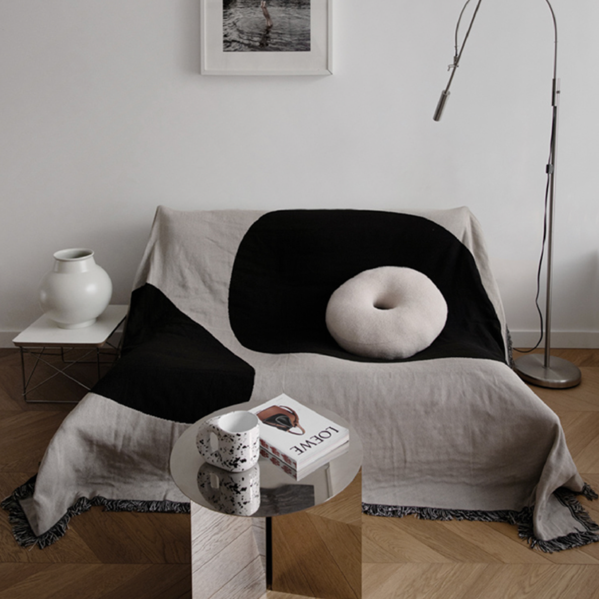 More - Blocks Throw Blanket-Textiles- A Bit Sleepy | Homedecor Concept Store