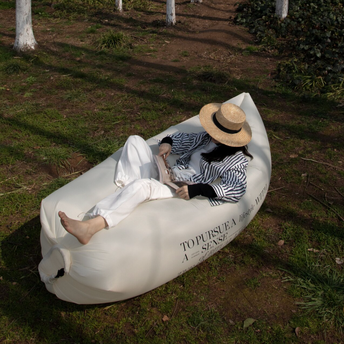More - Hygge Creamy Camping Air Couch-Outdoor- A Bit Sleepy | Homedecor Concept Store