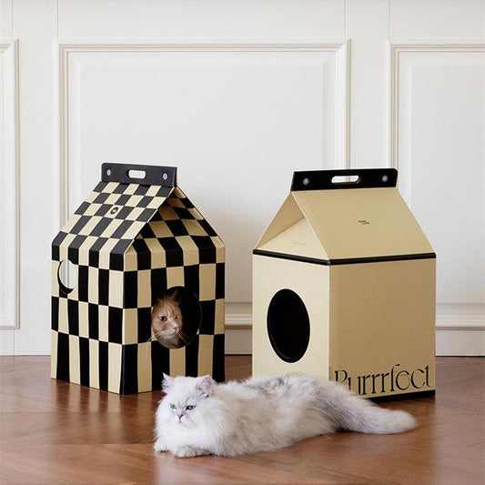 More - Milk Carton Cat House-Furnishings- A Bit Sleepy | Homedecor Concept Store