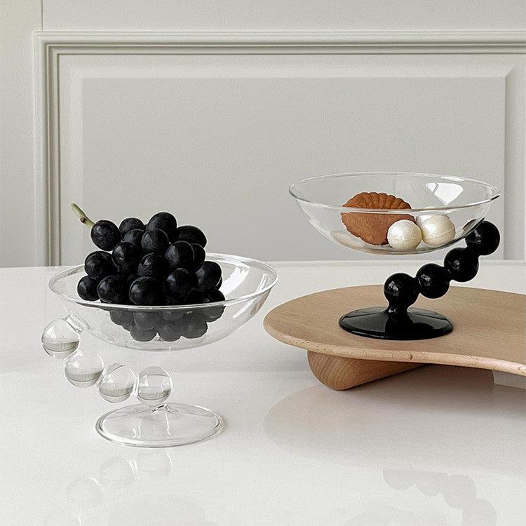 More - Pearl Standing Glass Bowl-Drinkware- A Bit Sleepy | Homedecor Concept Store