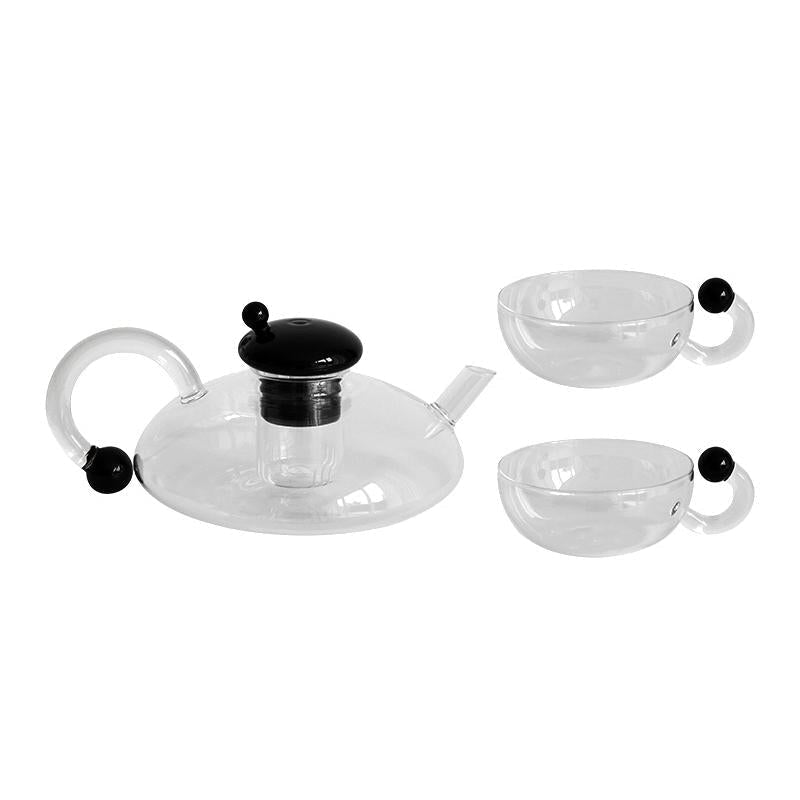 More - Rund Glass Teapot Set-Drinkware- A Bit Sleepy | Homedecor Concept Store