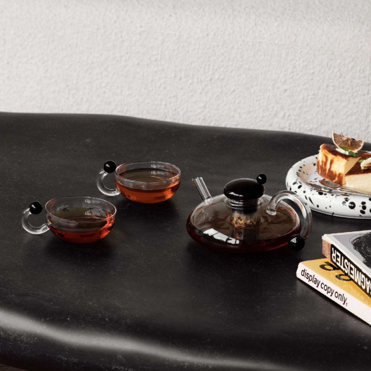 More - Rund Glass Teapot Set-Drinkware- A Bit Sleepy | Homedecor Concept Store