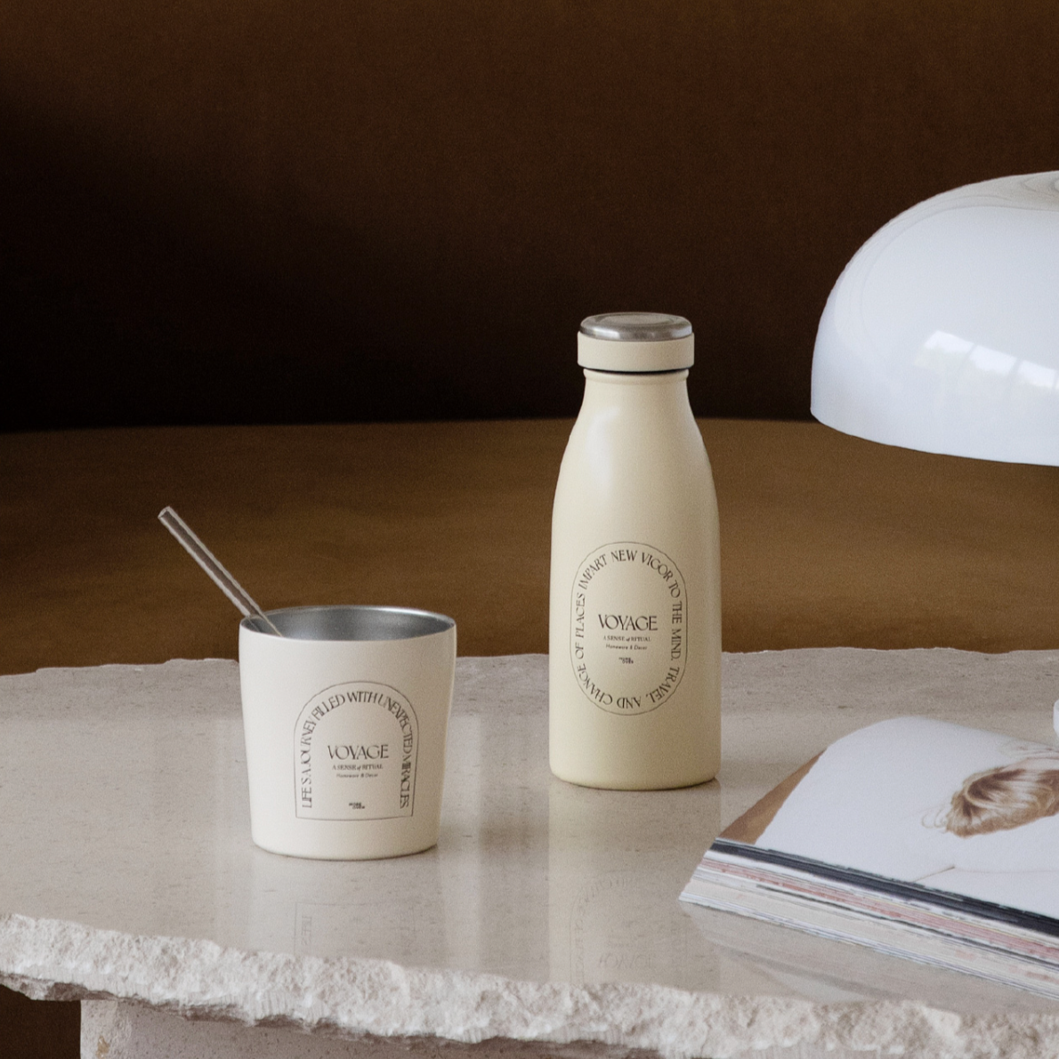 More - Voyage Creamy Vacuum Bottle 2.0-Drinkware- A Bit Sleepy | Homedecor Concept Store