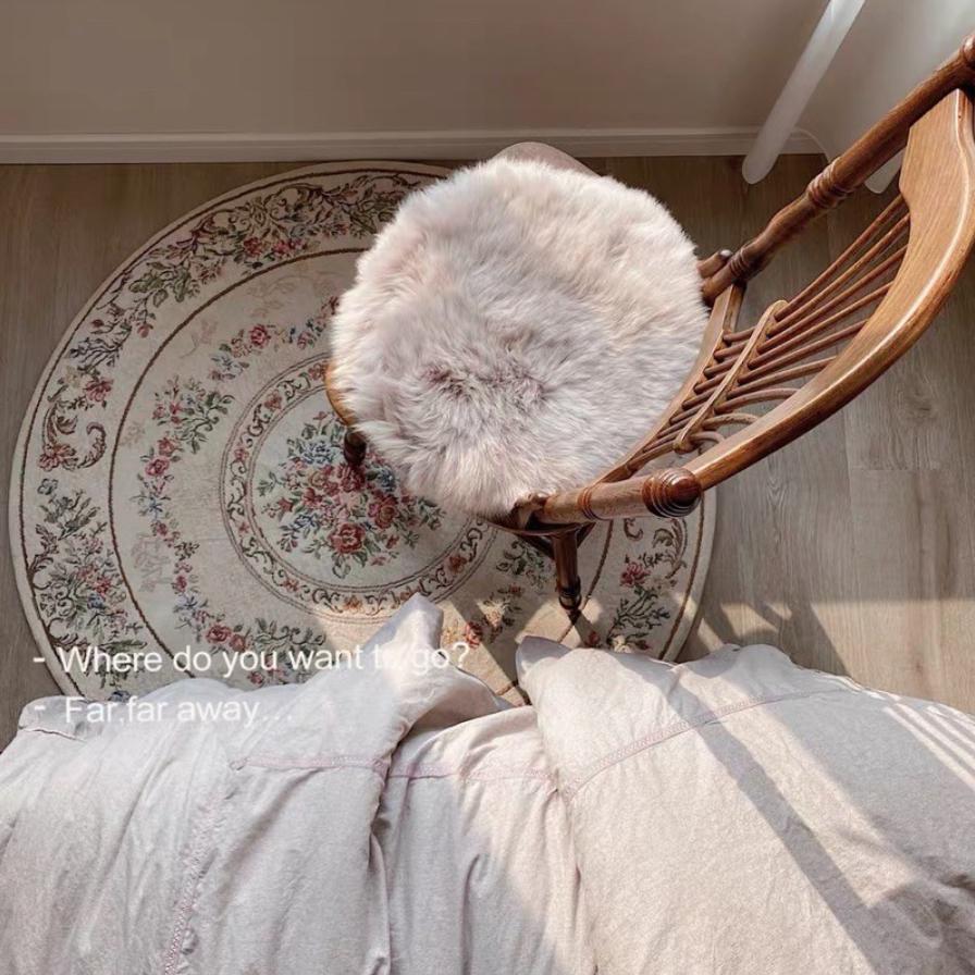 Pastoral Roses Rug (Round)-Floor rugs- A Bit Sleepy | Homedecor Concept Store