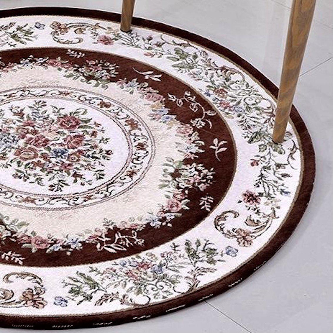 Pastoral Roses Rug (Round)-Floor rugs- A Bit Sleepy | Homedecor Concept Store