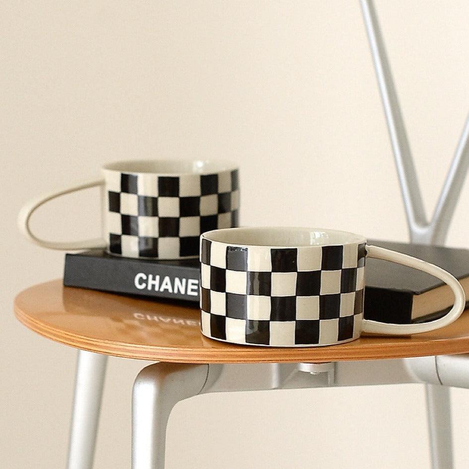 R.F - Checkerboard Mug Set-Drinkware- A Bit Sleepy | Homedecor Concept Store