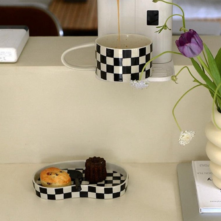 R.F - Checkerboard Mug Set-Drinkware- A Bit Sleepy | Homedecor Concept Store