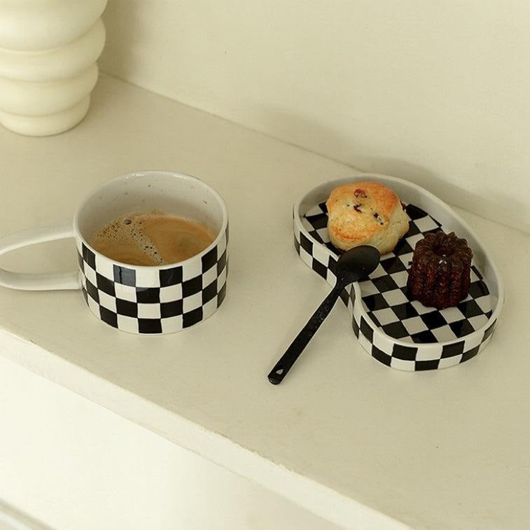 R.F - Checkerboard Mug Set-Drinkware- A Bit Sleepy | Homedecor Concept Store