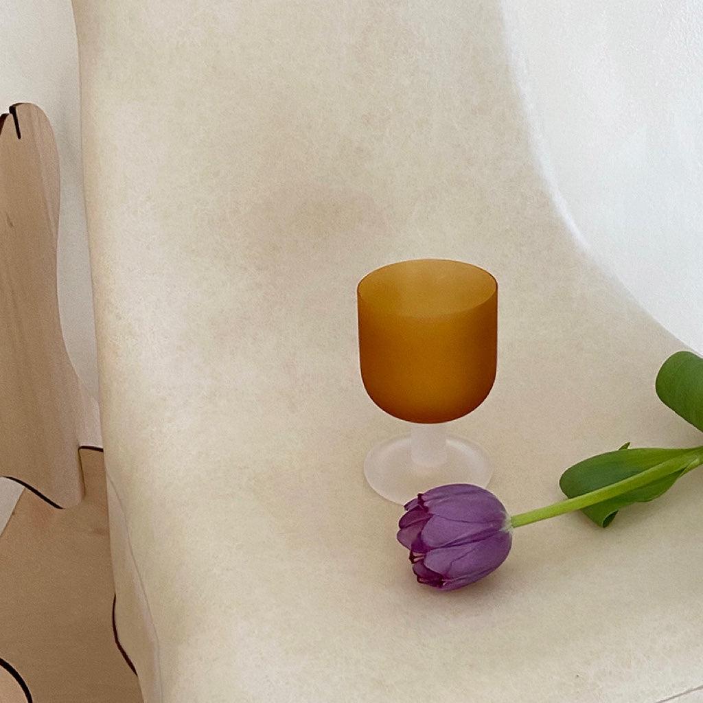 R.F - Vintage Frosted Goblet-Drinkware- A Bit Sleepy | Homedecor Concept Store