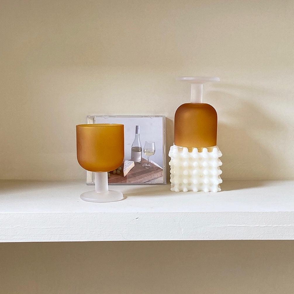 R.F - Vintage Frosted Goblet-Drinkware- A Bit Sleepy | Homedecor Concept Store