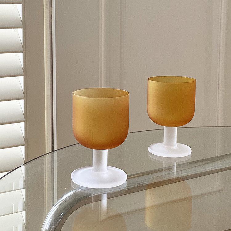 R.F - Vintage Frosted Goblet-Drinkware- A Bit Sleepy | Homedecor Concept Store