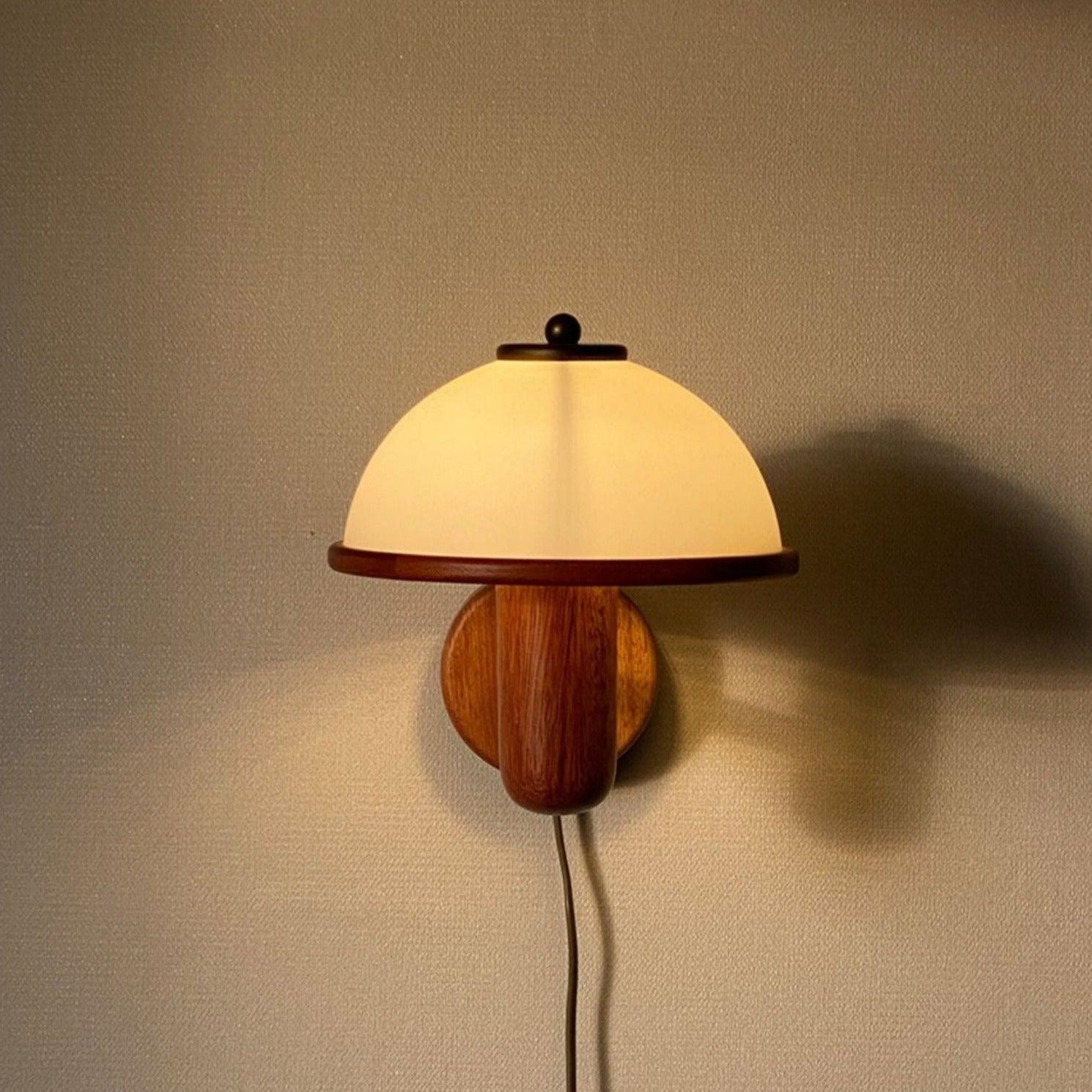 Retro Solid Wood Wall Lamp-Lighting- A Bit Sleepy | Homedecor Concept Store