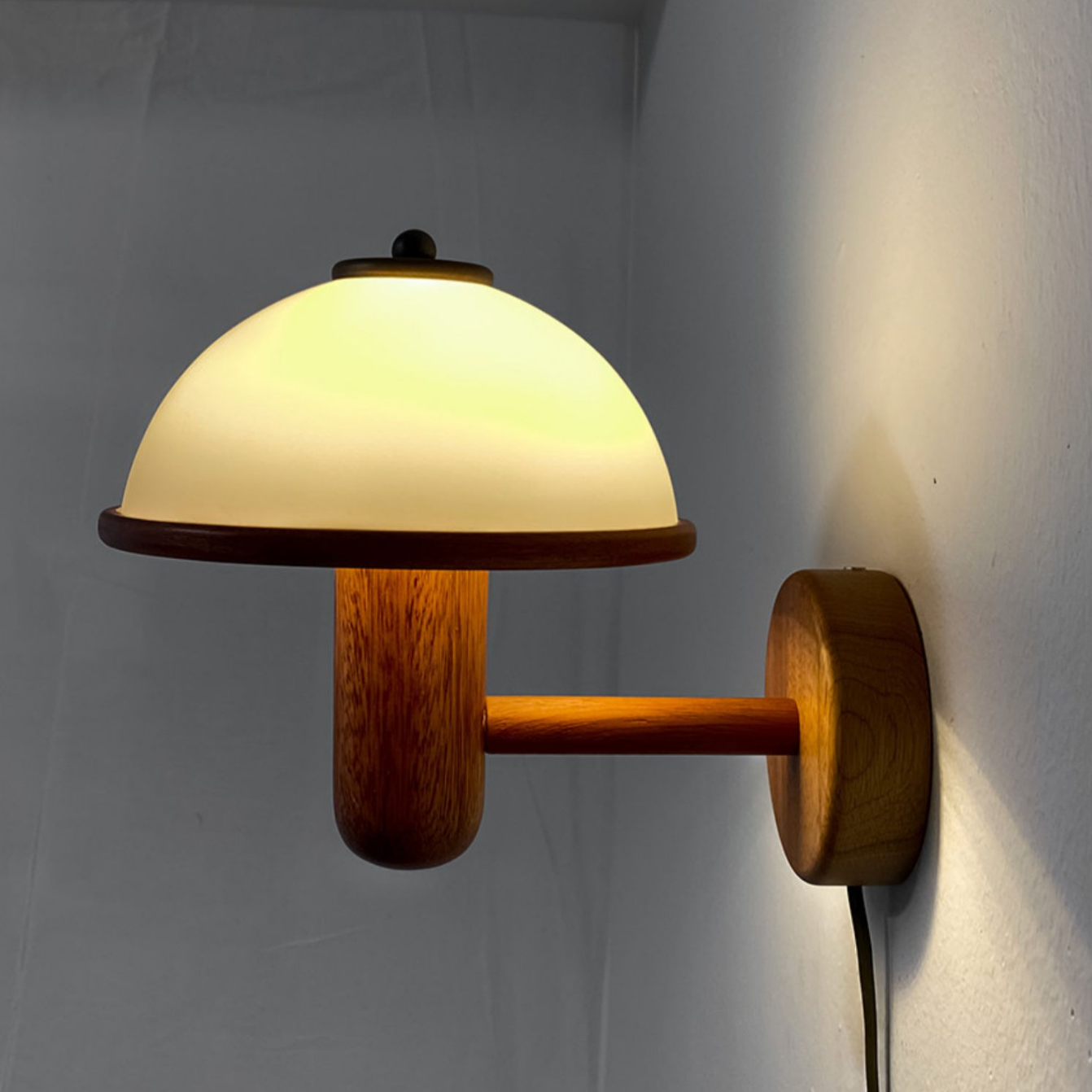 Retro Solid Wood Wall Lamp-Lighting- A Bit Sleepy | Homedecor Concept Store