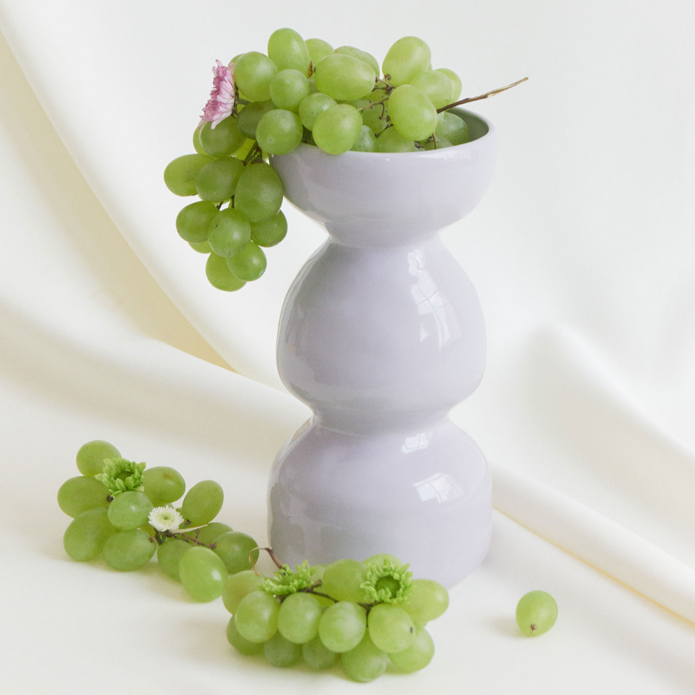 SRM - Cream Wave Handcrafted Ceramic Vase-Furnishings- A Bit Sleepy | Homedecor Concept Store