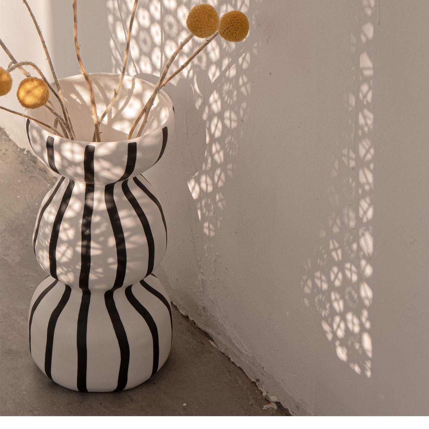 SRM - Cream Wave Handcrafted Ceramic Vase-Furnishings- A Bit Sleepy | Homedecor Concept Store