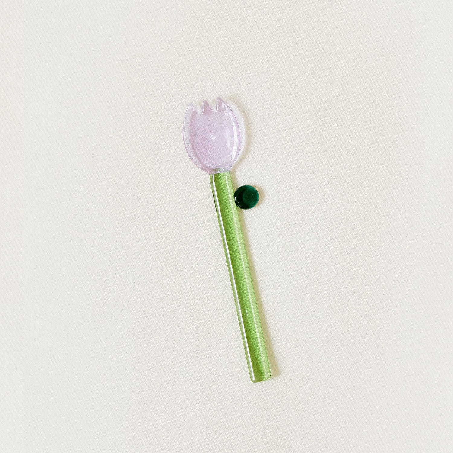 SRM - Handcrafted Stained Glass Flower Stir Spoon-Drinkware- A Bit Sleepy | Homedecor Concept Store