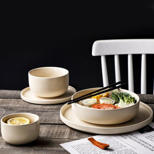 Sésame Stoneware Dinner Set-Tableware- A Bit Sleepy | Homedecor Concept Store